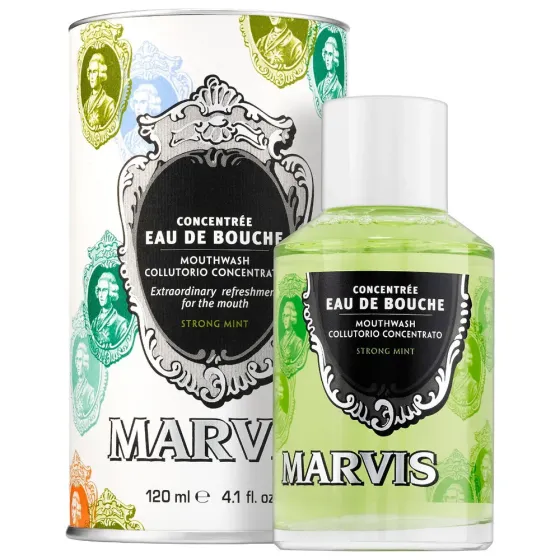 Marvis vodica za usta strong mint, 120 ml
