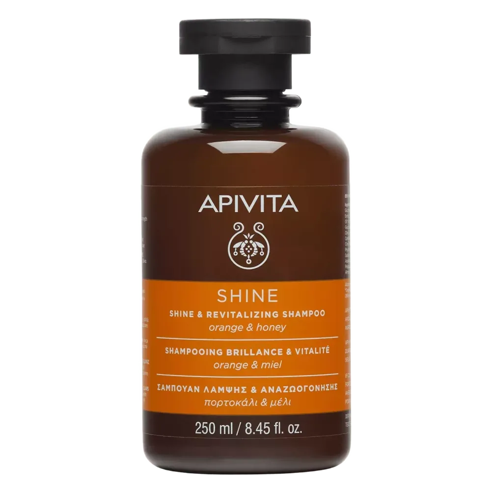 APIVITA šampon za sjaj i revitalizaciju s narančom i medom, 250 ml