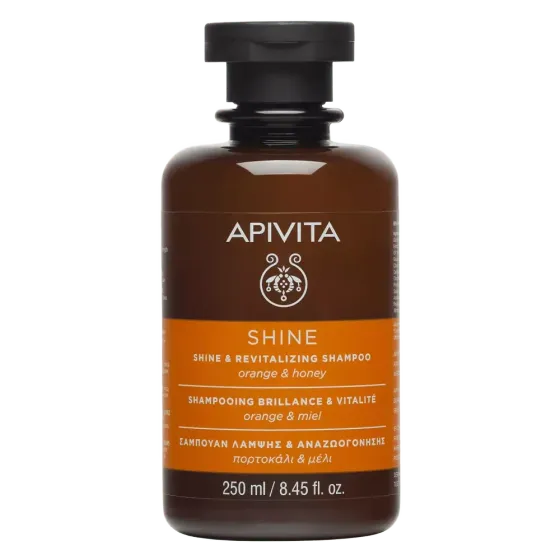 APIVITA šampon za sjaj i revitalizaciju s narančom i medom, 250 ml