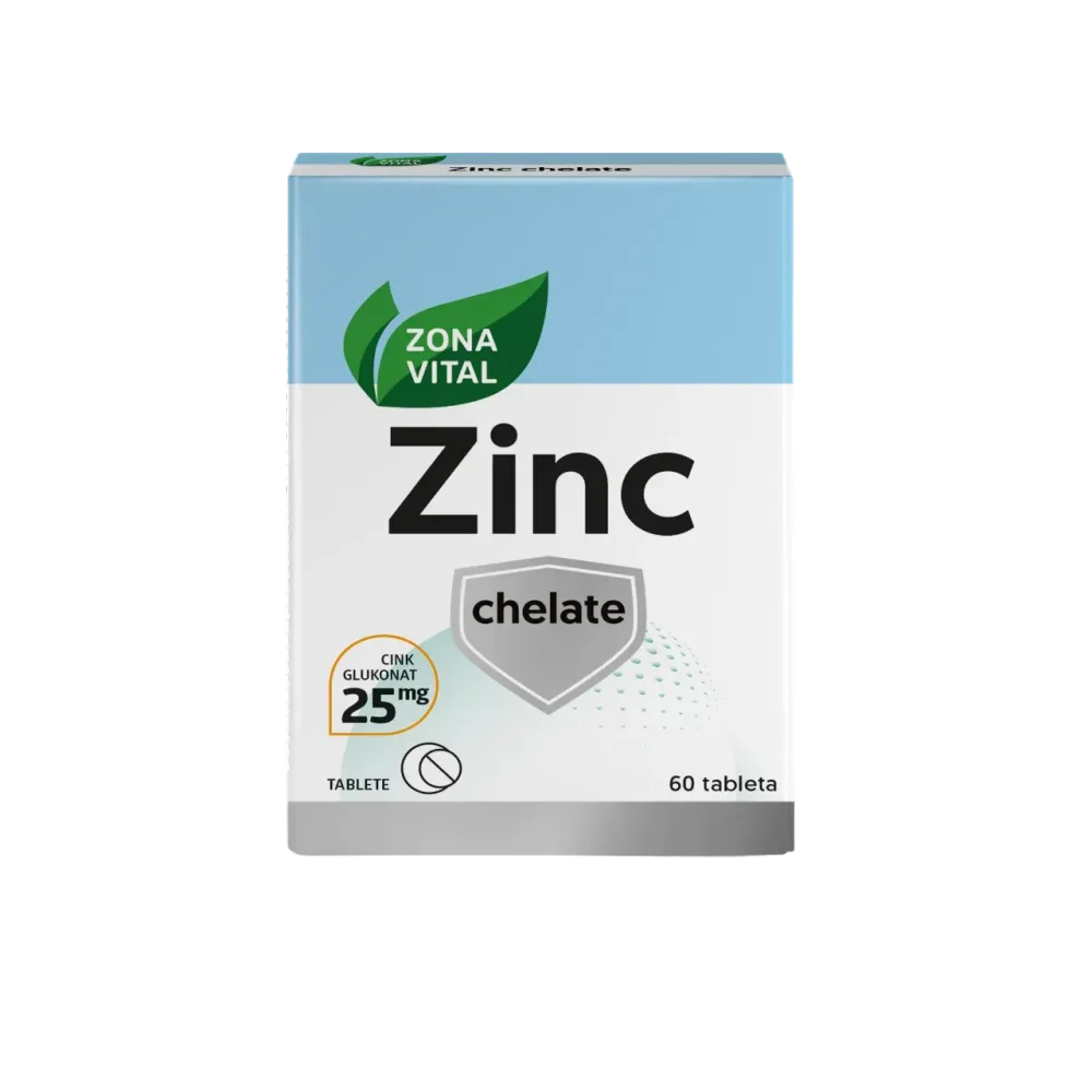 ZONA VITAL Zinc chelate, 60 tableta