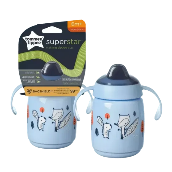 Tommee Tippee šalica s usnikom i poklopcem, 300 ml, 6mj+