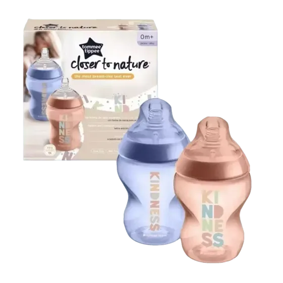 Tommee Tippee closer to nature  dekorirane bočice, 260 ml, 2 komada, "kind"