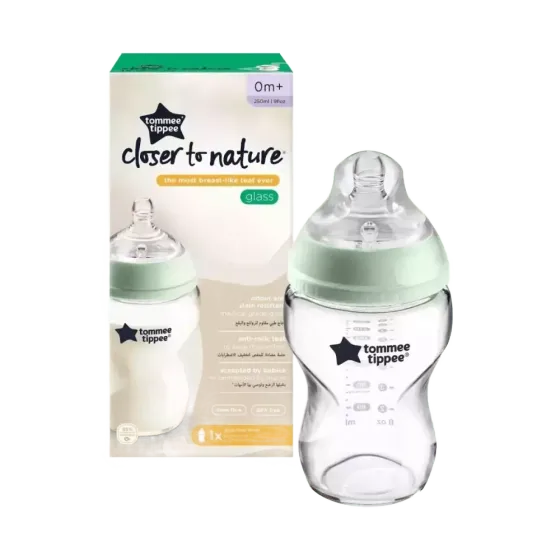 Tommee Tippee closer to nature  staklena bočica, 250 ml