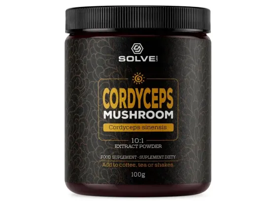 Solve Labs Cordyceps (Cordyceps sinensis) 10:1 extract powder, 100g
