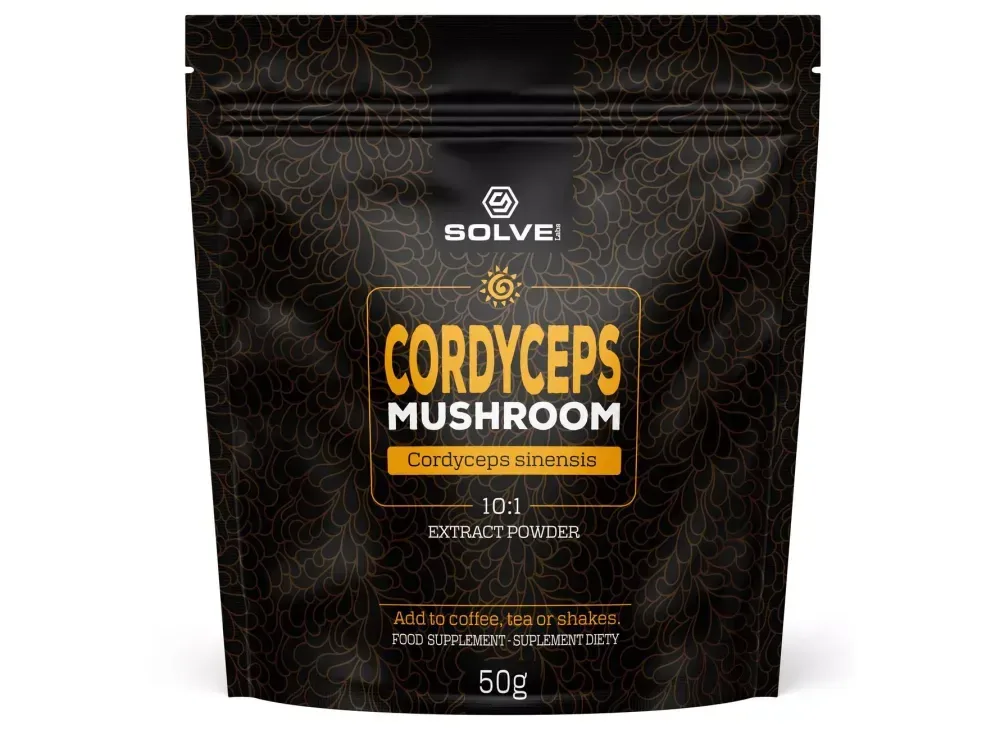 Solve Labs Cordyceps (Cordyceps sinensis) 10:1 extract powder, 50g