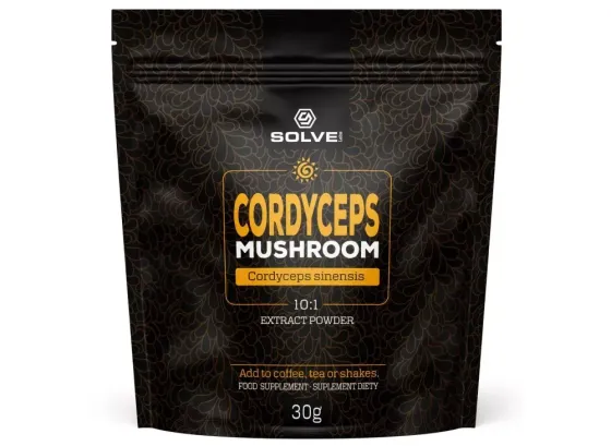 Solve Labs Cordyceps (Cordyceps sinensis) 10:1 extract powder, 30g