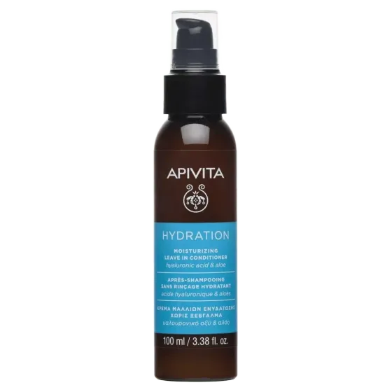 APIVITA Hidratantni leave in regenerator za sve tipove kose s hijaluronskom kiselinom i aloe verom, 100 ml