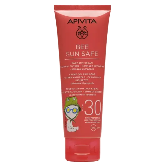 APIVITA Bee sun safe krema za bebe > 6 mjeseci SPF30, 100 ml