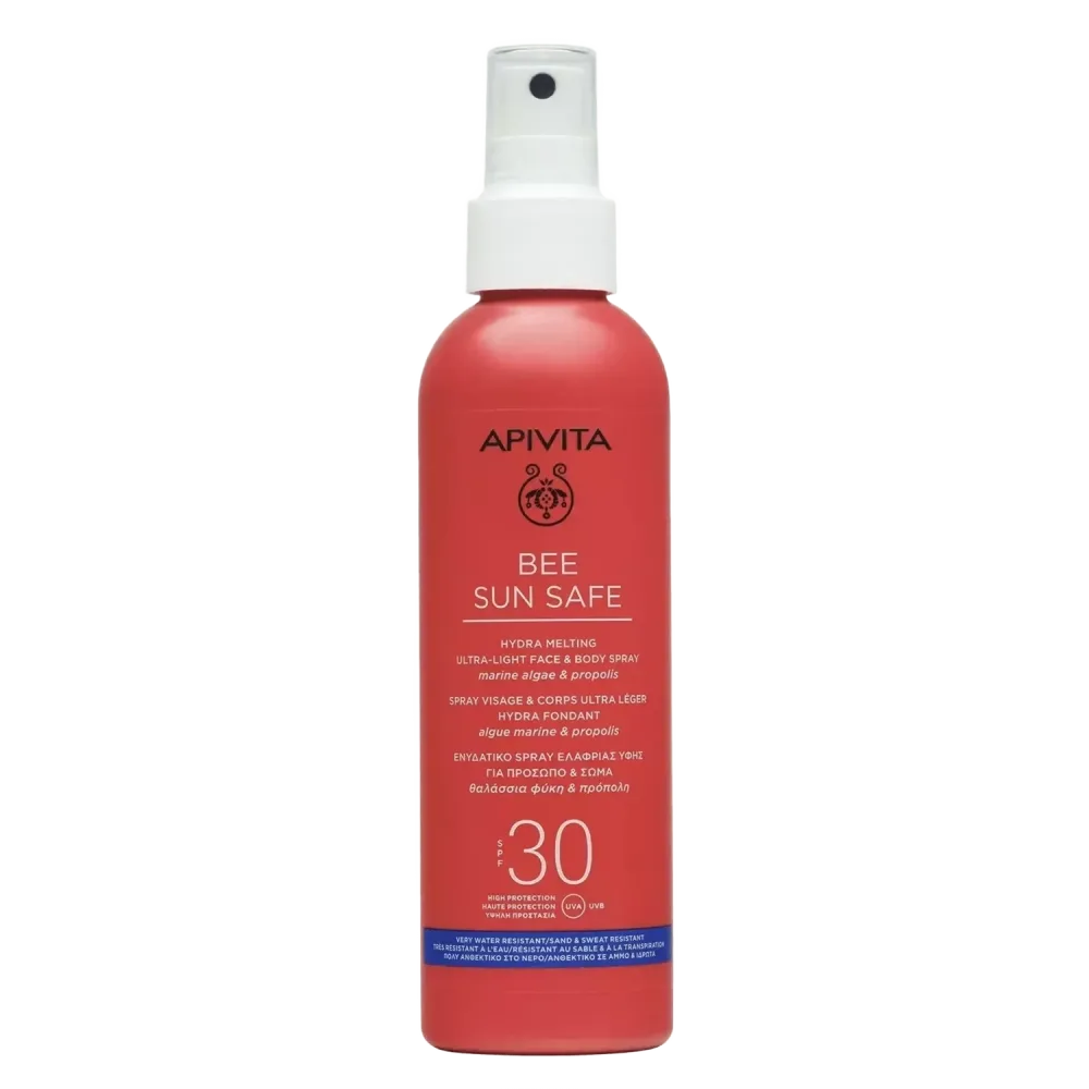 APIVITA Bee Sun Safe ultra lagani sprej za lice I tijelo SPF 30, 200 ml