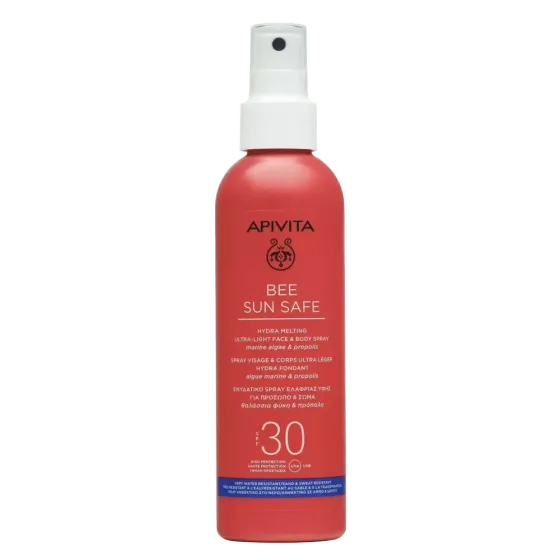 APIVITA Bee Sun Safe ultra lagani sprej za lice I tijelo SPF 30, 200 ml