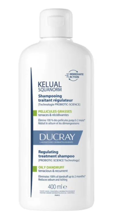 DUCRAY Kelual Squanorm šampon protiv masne prhuti 400ml
