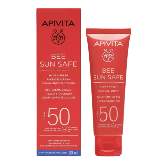 APIVITA Bee Sun Safe hidratantna gel-krema za lice SPF50, 50 ml