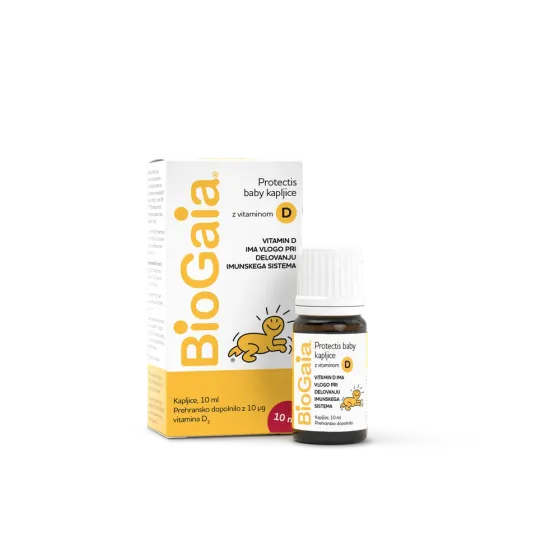 Biogaia Protectis Baby kapi s vitaminom D, 10 ml