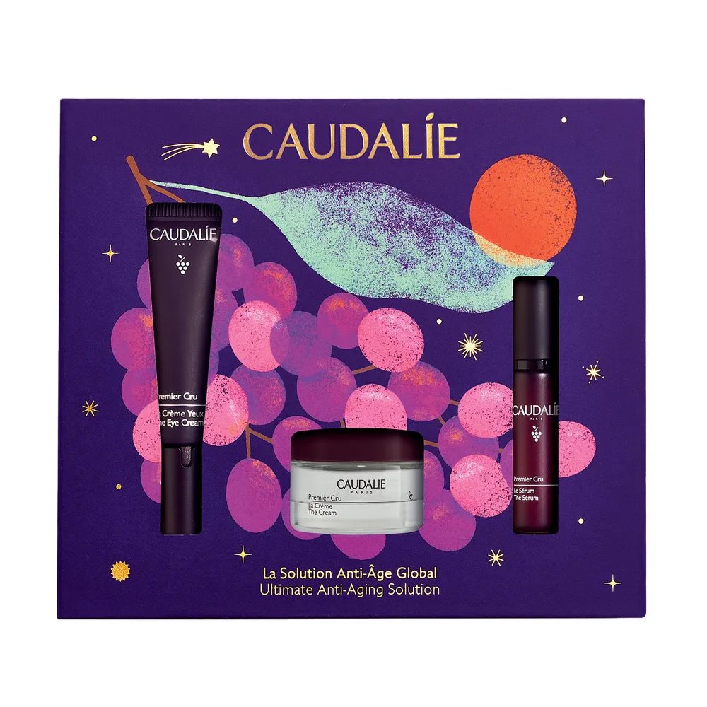CAUDALIE Premier Cru set – kompletna anti-age rutina (serum, krema, krema za oči)