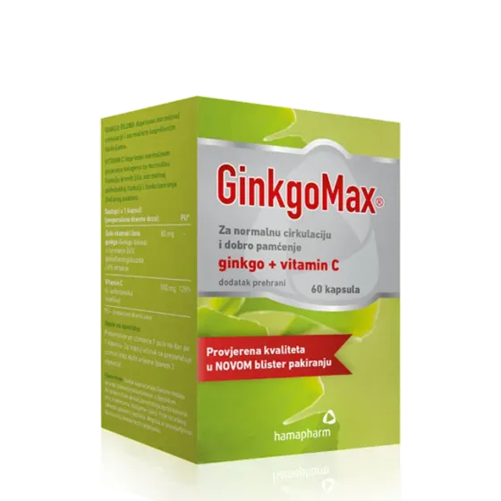 GinkgoMax, kapsule, 90 kapsula