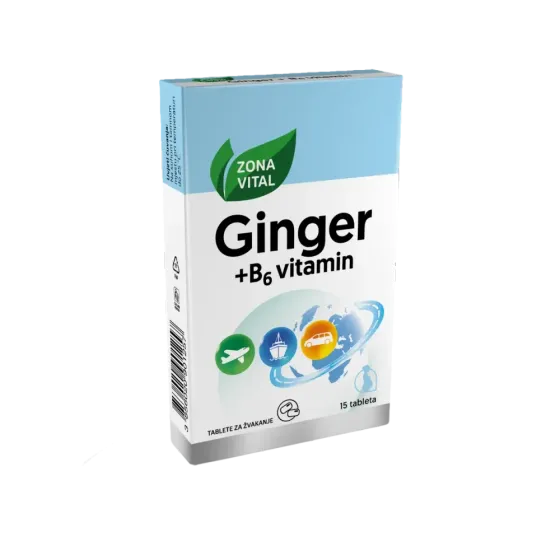 ZONA VITAL GINGER + B6 VITAMIN TABLETE ZA ŽVAKANJE