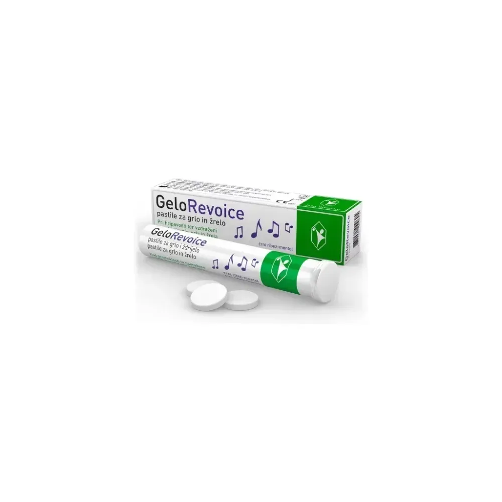GeloRevoice® pastile za grlo i ždrijelo Crni ribiz-mentol